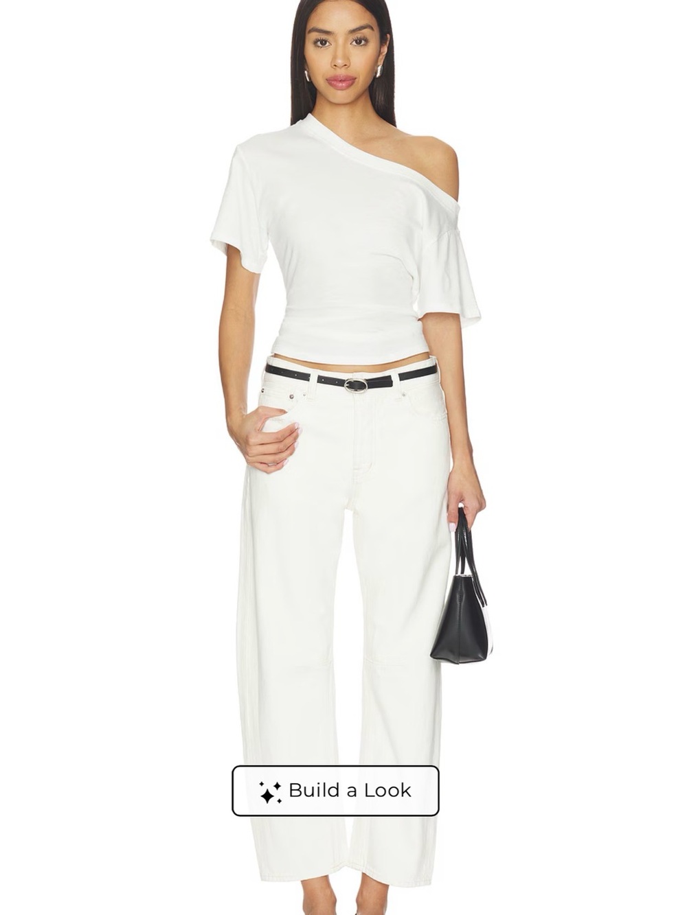 Madewell The Darted Barrel-Leg Jean White‎ 29 NWT